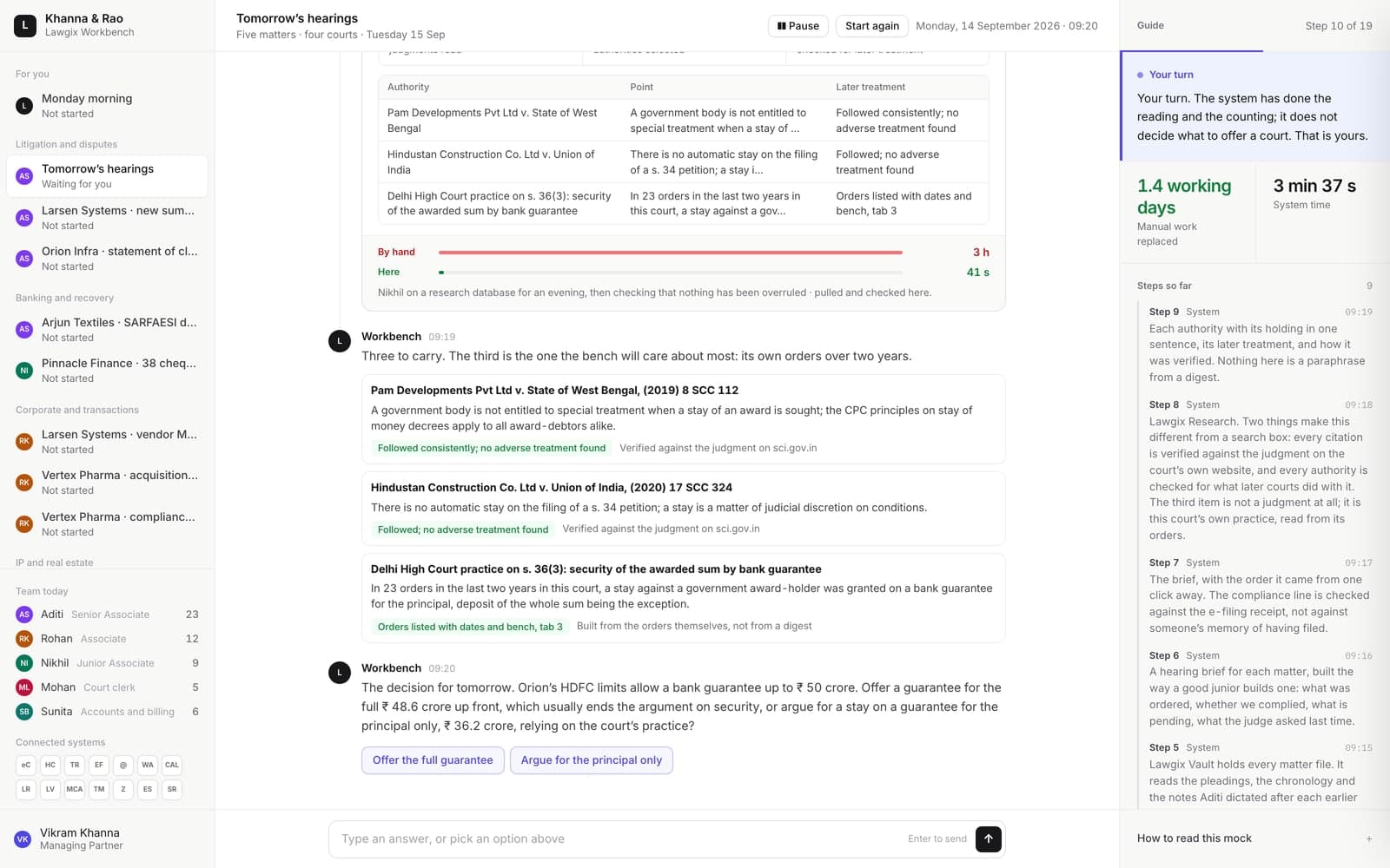 Authorities verified at the source screen